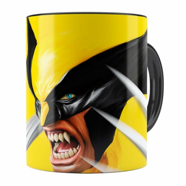 Caneca Wolverine X-Men Preta