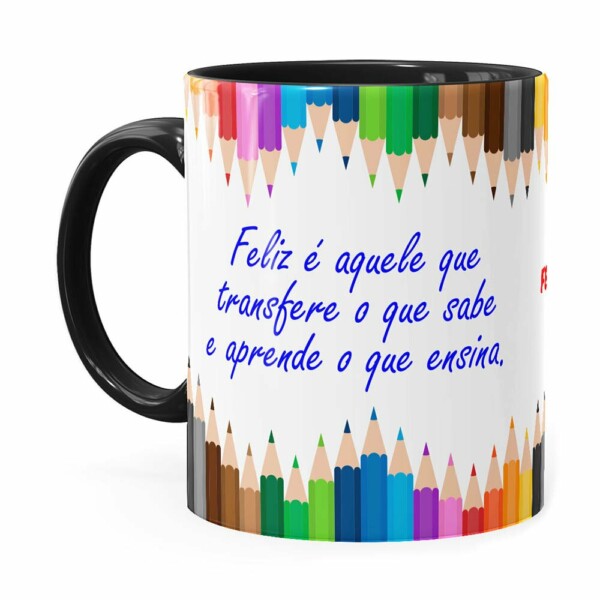 Caneca Dia Dos Professores 15 Outubro Preta