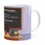 Caneca Dia Dos Professores Obrigado Pela Dedicação Branca