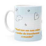 Caneca Dia Dos Professores Poder De Transformar Branca