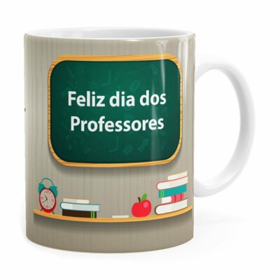 Caneca Dia Dos Professores Quem Compartilha Branca