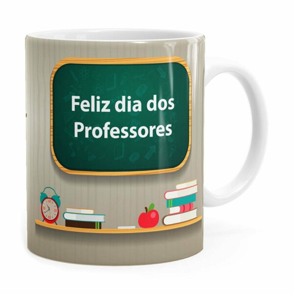 Caneca Dia Dos Professores Quem Compartilha Branca