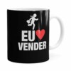 Caneca Do Vendedor Eu Amo Vender V01 Branca