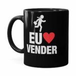 Caneca Do Vendedor Eu Amo Vender V01 Preta