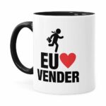 Caneca Do Vendedor Eu Amo Vender V02 Preta