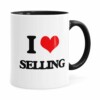 Caneca Do Vendedor I Love Selling Preta