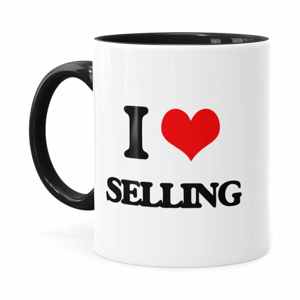Caneca Do Vendedor I Love Selling Preta