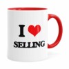 Caneca Do Vendedor I Love Selling Vermelha