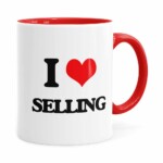 Caneca Do Vendedor I Love Selling Vermelha