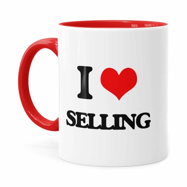 Caneca Do Vendedor I Love Selling Vermelha