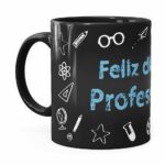 Caneca Feliz Dia Dos Professores Preta