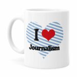 Caneca I Love Jornalism Branca