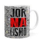 Caneca Jornalismo Black Jornal Branca