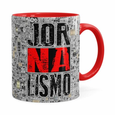 Caneca Jornalismo Black Jornal Vermelha