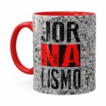 Caneca Jornalismo Black Jornal Vermelha