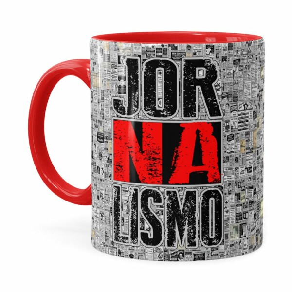 Caneca Jornalismo Black Jornal Vermelha