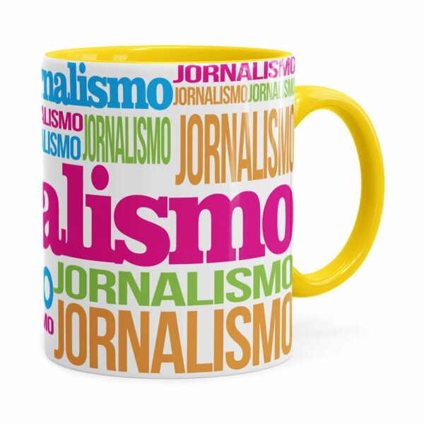 Caneca Jornalismo Colors Amarela
