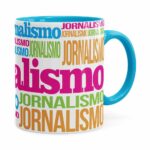 Caneca Jornalismo Colors Azul Claro