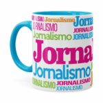 Caneca Jornalismo Colors Azul Claro
