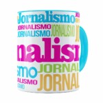 Caneca Jornalismo Colors Azul Claro