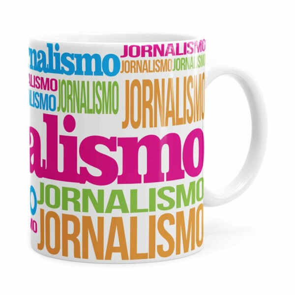 Caneca Jornalismo Colors Branca