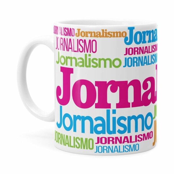 Caneca Jornalismo Colors Branca