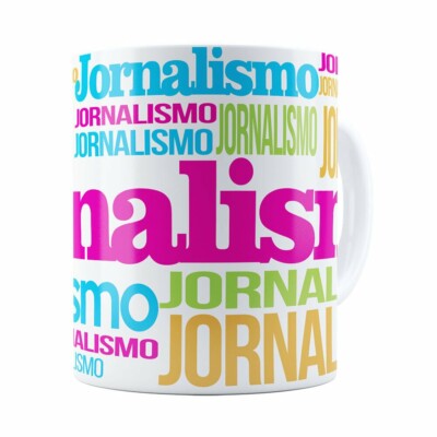 Caneca Jornalismo Colors Branca