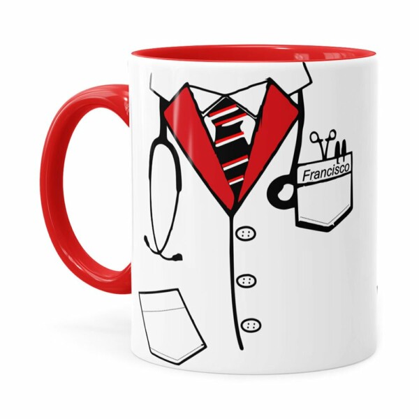 Caneca Médico V01 Vermelha