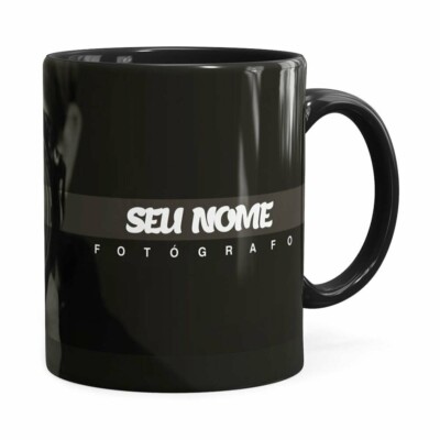 Caneca Personalizada Fotógrafo V01 Preta