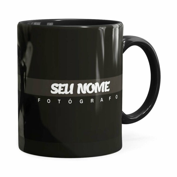Caneca Personalizada Fotógrafo V01 Preta