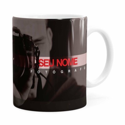 Caneca Personalizada Fotógrafo V02 Branca