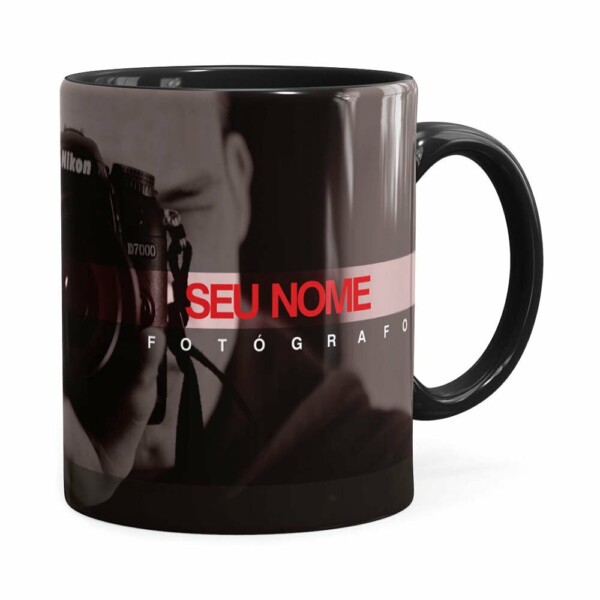 Caneca Personalizada Fotógrafo V02 Preta