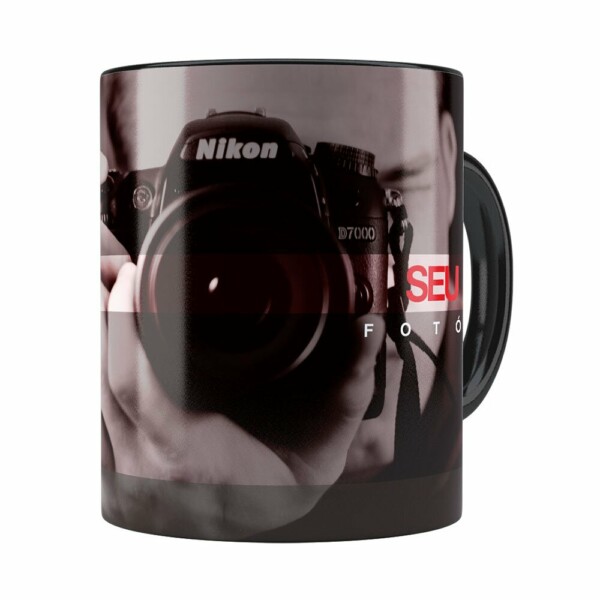 Caneca Personalizada Fotógrafo V02 Preta