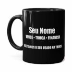 Caneca Personalizada Vendedor De Carros Preta
