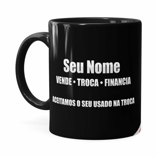 Caneca Personalizada Vendedor De Carros Preta