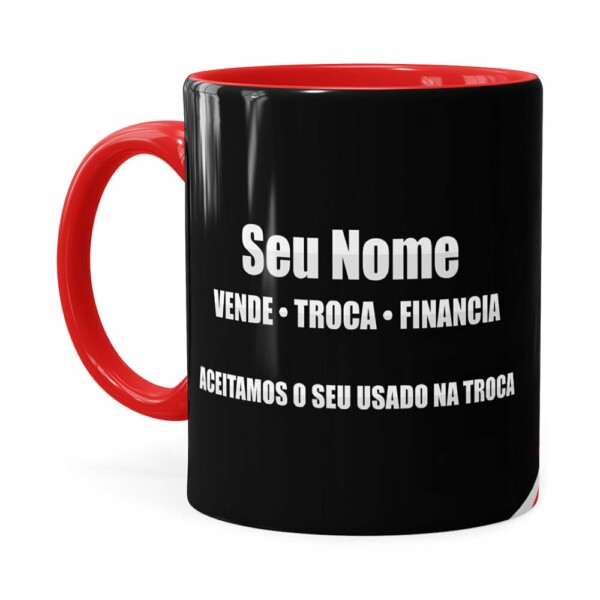Caneca Personalizada Vendedor De Carros Vermelha