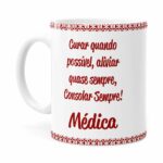 Caneca Profissões Médica V01 Branca