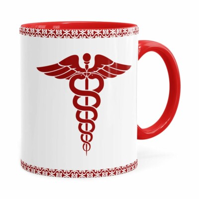 Caneca Profissões Médica V01 Vermelha