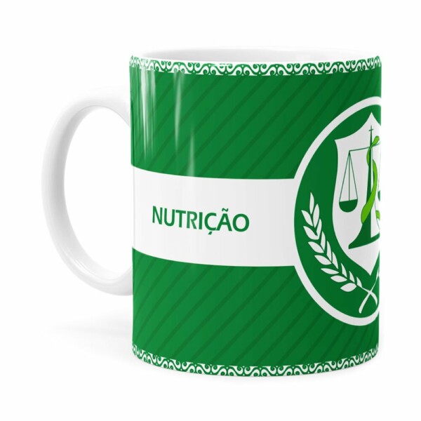 Caneca Profissões Nutrição V01 Branca