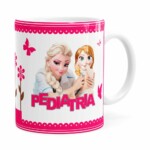 Caneca Profissões Pediatria Frozen Branca