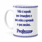 Caneca Profissões Professor V01 Branca