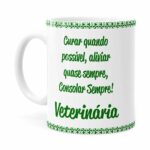 Caneca Profissões Veterinária V01 Branca