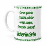 Caneca Profissões Veterinário V01 Branca