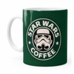 Caneca Star Wars Coffee Green Branca