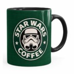 Caneca Star Wars Coffee Green Preta