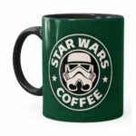 Caneca Star Wars Coffee Green Preta