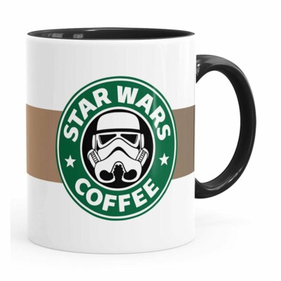 Caneca Star Wars Coffee Preta