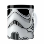Caneca Star Wars Stormtrooper Cinza Branca