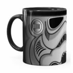 Caneca Star Wars Stormtrooper Cinza Preta