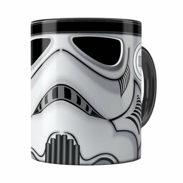 Caneca Star Wars Stormtrooper Cinza Preta